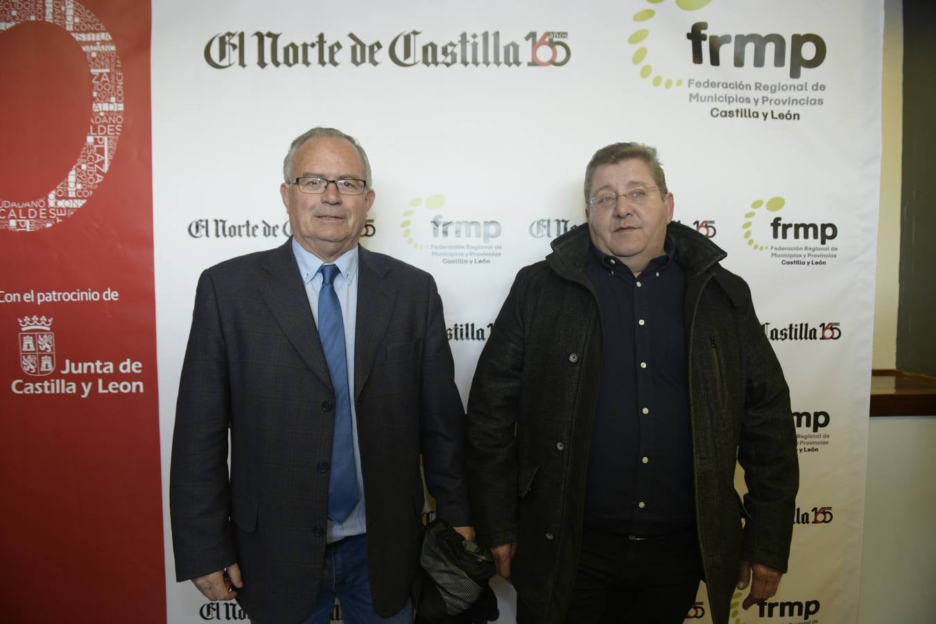 José Augusto Rodríguez, alcalde de Valbuena de Duero, y Juan Antonio Gutiérrez, alcalde de Peñaflor de Hornija.