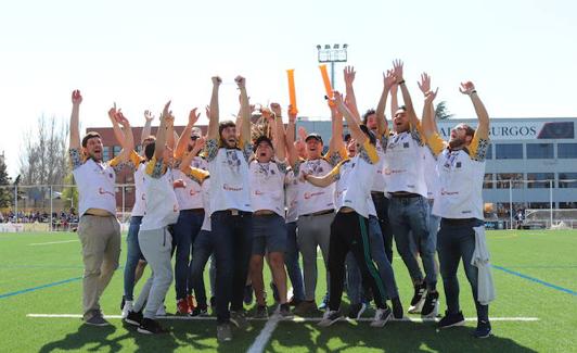 Celebración del título con la afición