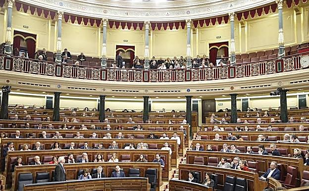 Sesión en el Congreso de los Diputados