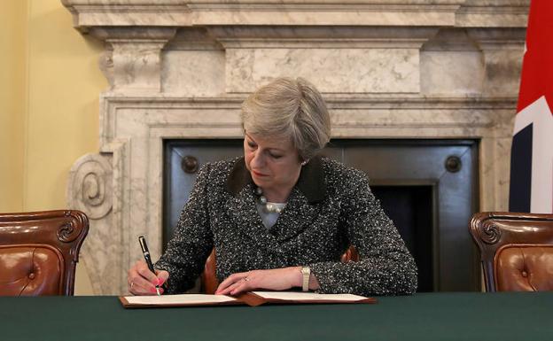 La primera ministra británica, Theresa May.