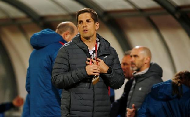 Robert Moreno, durante el partido disputado en La Valeta ante Malta.