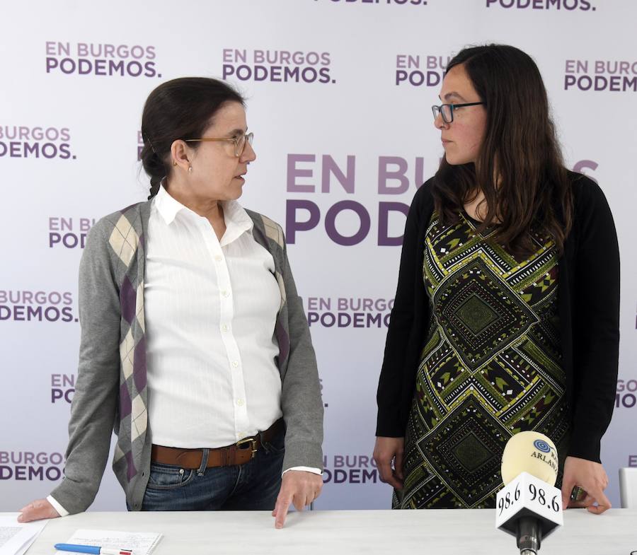 Martín Albo junto a Laura Domínguez, candidata de Podemos a las Cortes Generales