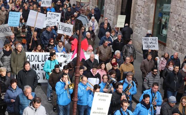 Imagen de una de las manifestaciones por la sanidad celebrada en Burgos