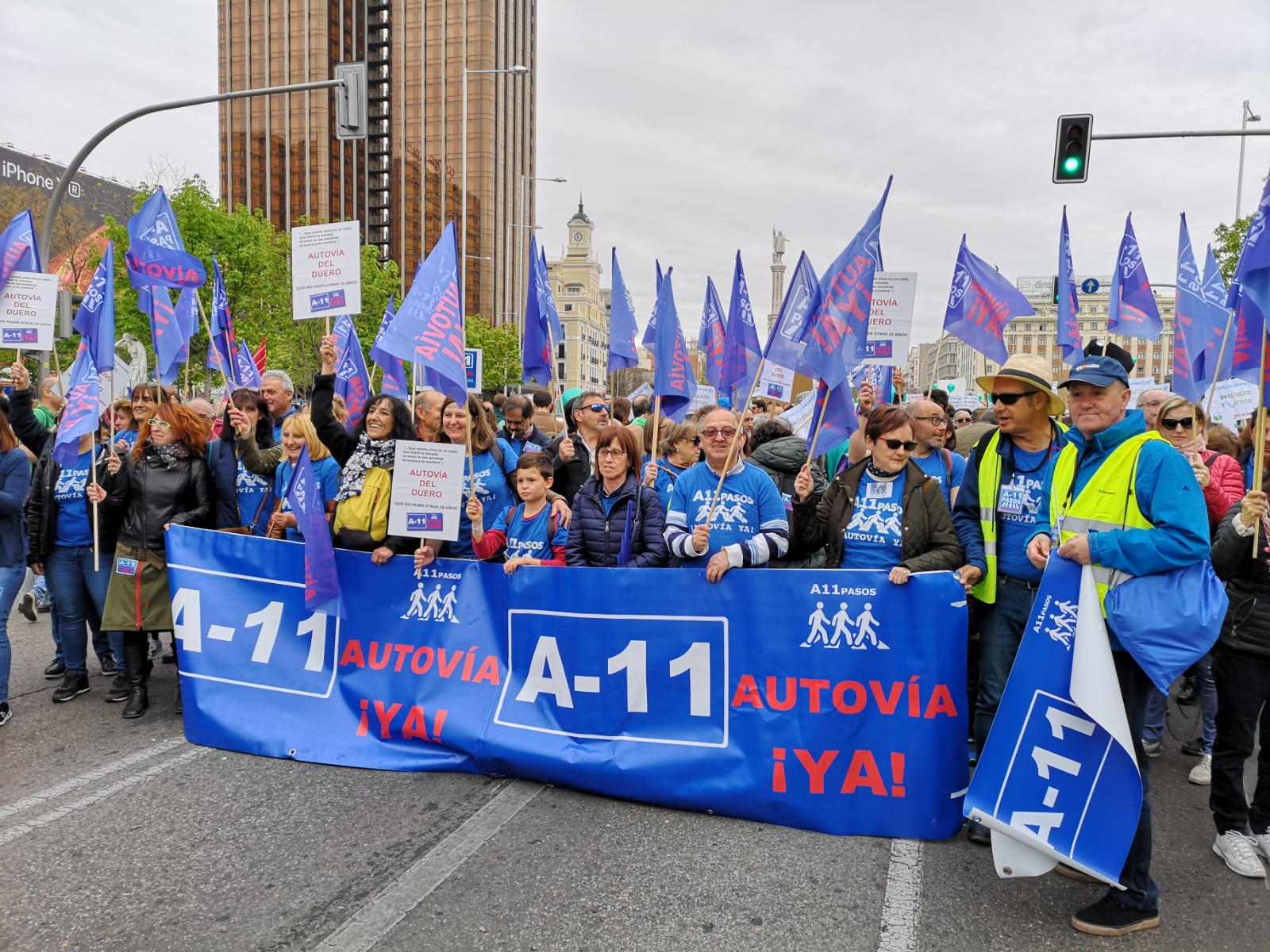 Numerosos colectivos sociales, empresariales y culturales se han sumaado, desde Burgos, a la manifestación nacional en defensa de infraestructuras y servicios para la España Vaciada