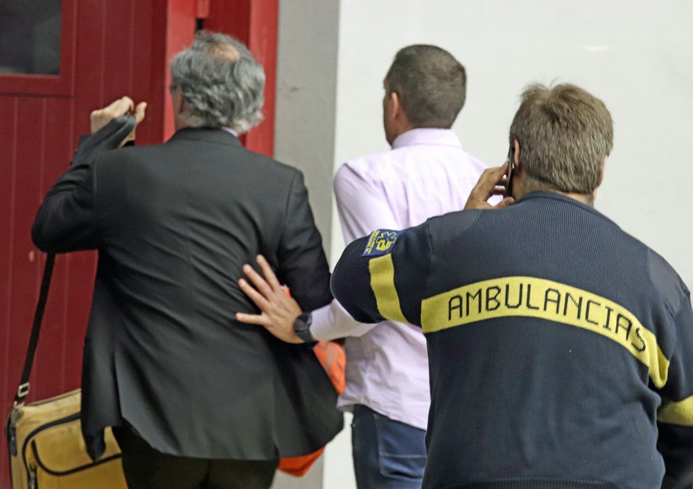 Fotos: Simulacro de atención sanitaria durante un partido del San Pablo Burgos