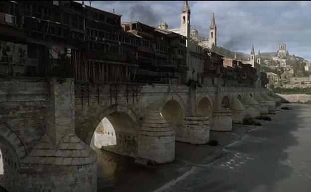 El puente romano de Córdoba, en la serie.
