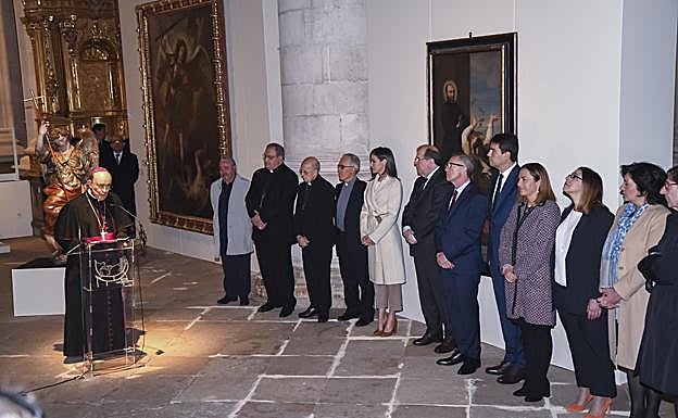 El arzobispo de Burgos, Fidel Herráez, durante su intervención. 
