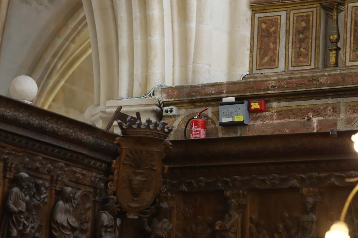 Fotos: Medidas de seguridad anti incendio de la Catedral de Burgos