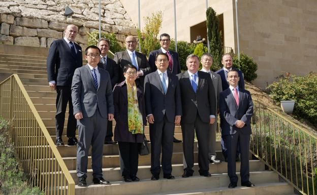 Recepción de delegación de China en Ribera del Duero. 