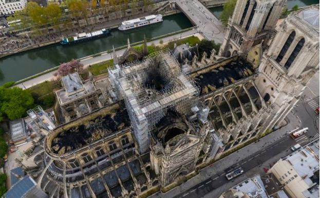 El desastre de Notre Dame, en una imagen de 360 grados