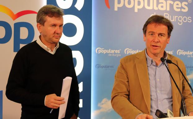 Lacalle ha presentado la lista con el secretario provincial del PP de Burgos