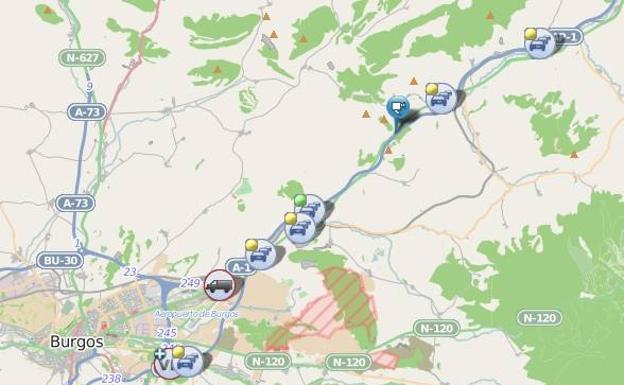 La operación retorno está complicando el tráfico en varios tramos de la N-1, A-1 y la antigua AP-1