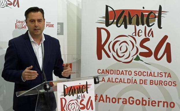 El candidato del PSOE, Daniel de la Rosa, quiere que Burgos vuelva a tener un alcalde socialista después de 16 años.