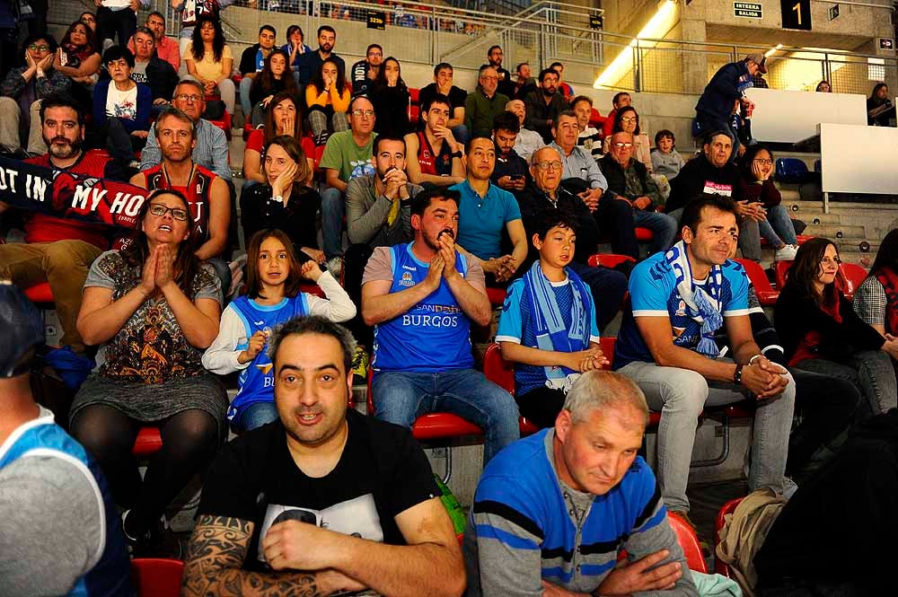 El San Pablo Burgos ha contado con mucha afición burgalesa en su encuentro ante el Baskonia en el Buesa Arena