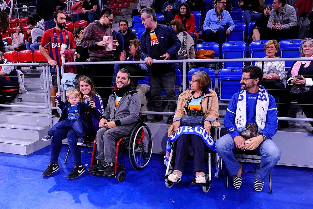 El San Pablo Burgos ha contado con mucha afición burgalesa en su encuentro ante el Baskonia en el Buesa Arena