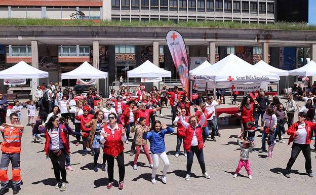 Imagen del flashmob ideado para la ocasión