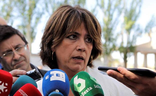 La ministra de Justicia en funciones, Dolores Delgado.