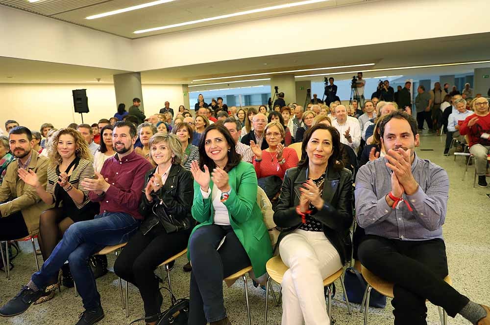 Imágenes del mitin del Psoe en el Fórum Evolución con la participación de Daniel de la Rosa, Luis Tudanca y la ministra de Sanidad María Luisa Carcedo 