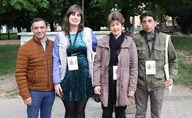 Juan José Asensio, Eugenia Sáez, Céline Martin y Fernando Sáiz, los cuatro primeros de la lista de Imagina en las Municipales