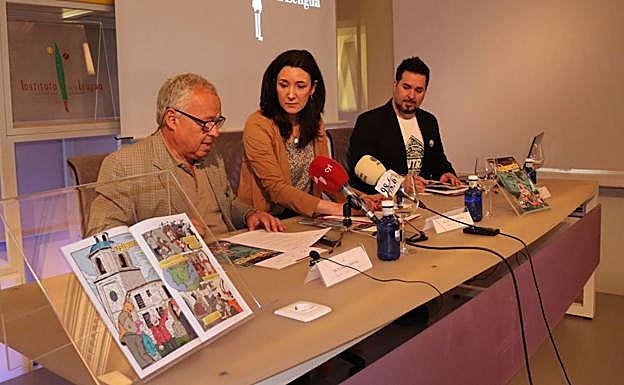Imagen del acto de presentación del cómic
