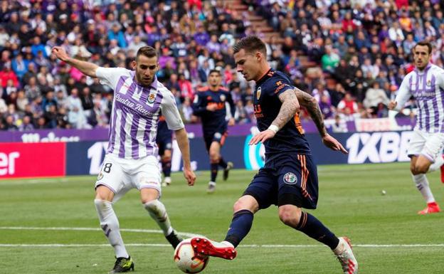 Una imagen del Valladolid-Valencia disputada el pasado 18 de mayo. 