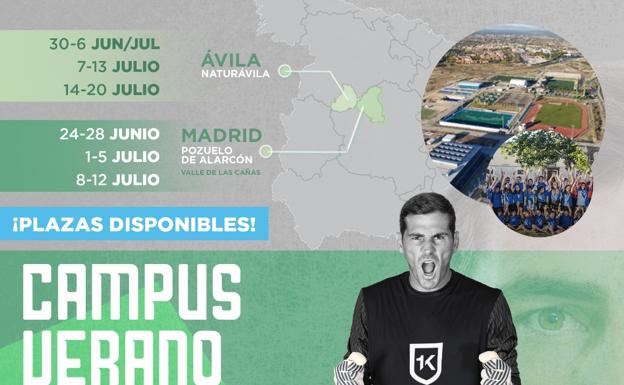 Imagen del Campus Iker Casillas 2019 en Pozuelo y Naturávila. 