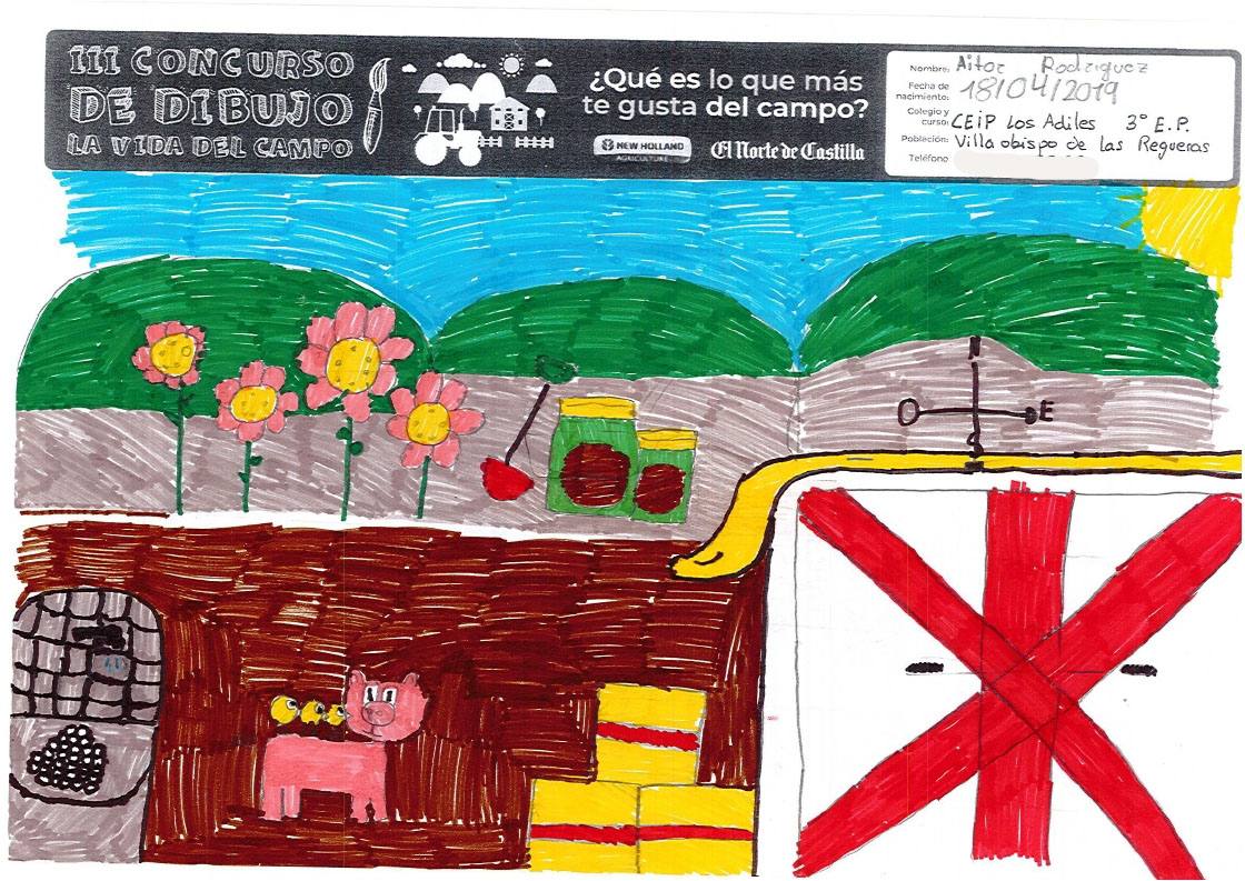 Fotos: Trabajos de 3º de Primaria en la modalidad de dibujo del III Concurso de Dibujo y Cómic &#039;La vida del campo&#039;