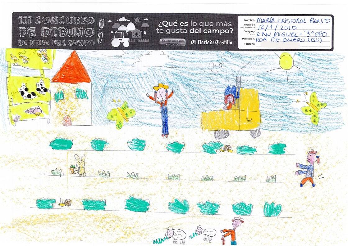 Fotos: Trabajos de 3º de Primaria en la modalidad de dibujo del III Concurso de Dibujo y Cómic &#039;La vida del campo&#039;