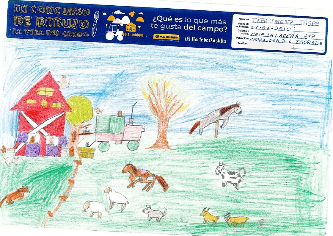 Fotos: Trabajos de 3º de Primaria en la modalidad de dibujo del III Concurso de Dibujo y Cómic &#039;La vida del campo&#039;