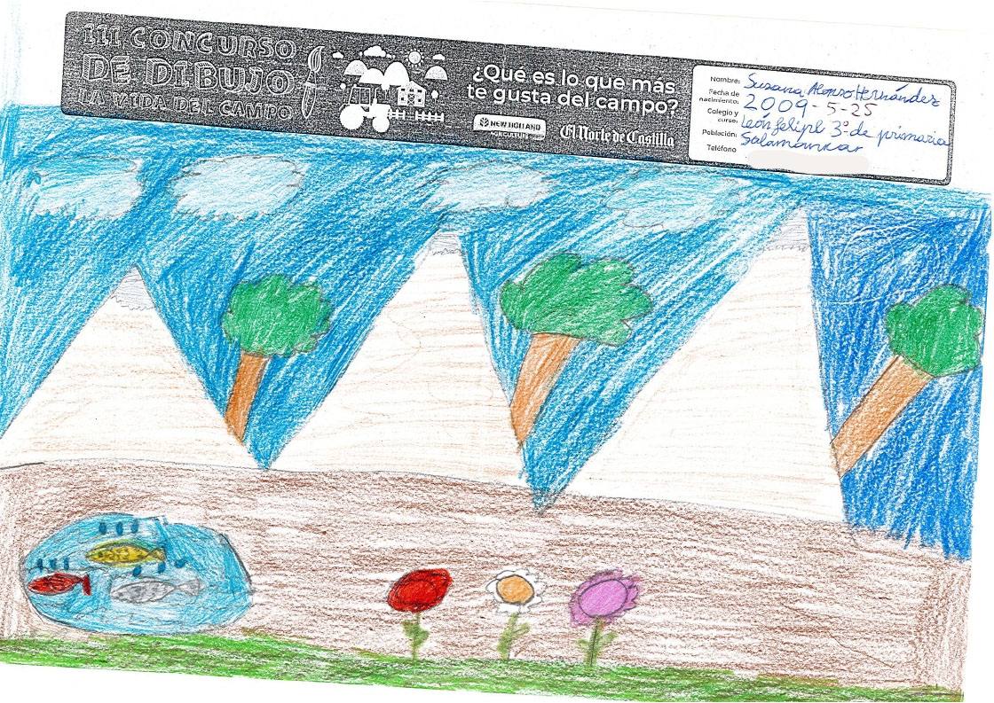 Fotos: Trabajos de 3º de Primaria en la modalidad de dibujo del III Concurso de Dibujo y Cómic &#039;La vida del campo&#039;