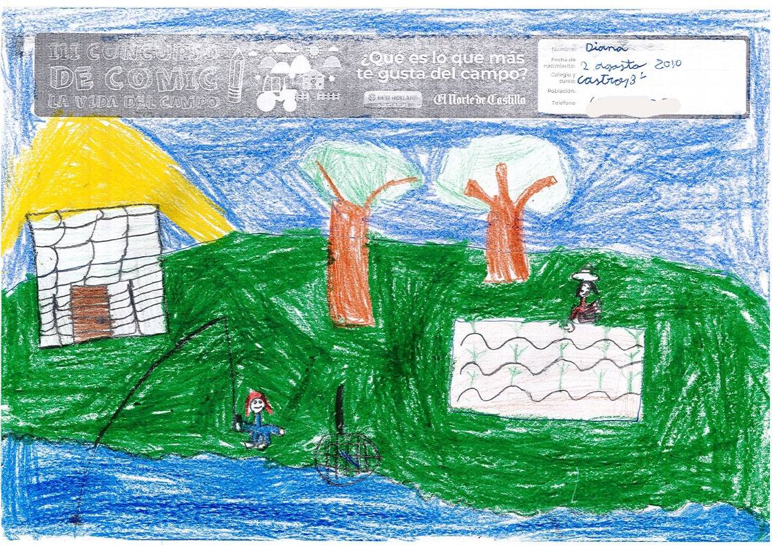 Fotos: Trabajos de 3º de Primaria en la modalidad de dibujo del III Concurso de Dibujo y Cómic &#039;La vida del campo&#039;