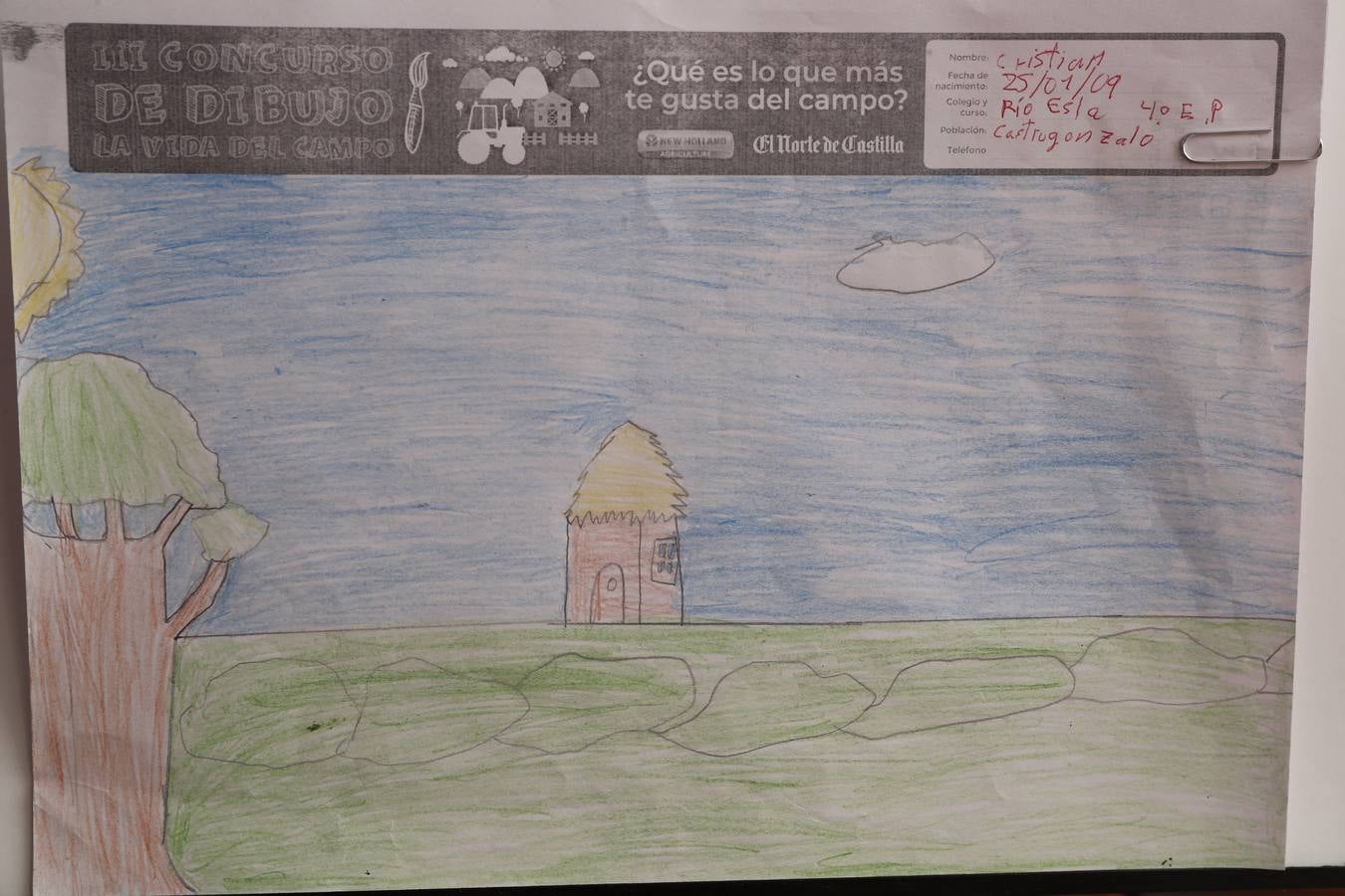 Fotos: Trabajos de 4º de Primaria en la modalidad de dibujo del III Concurso de Dibujo y Cómic &#039;La vida del campo&#039;