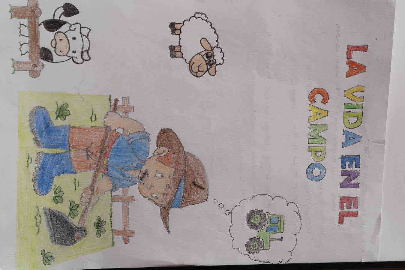 Fotos: Trabajos de 4º de Primaria en la modalidad de dibujo del III Concurso de Dibujo y Cómic &#039;La vida del campo&#039;