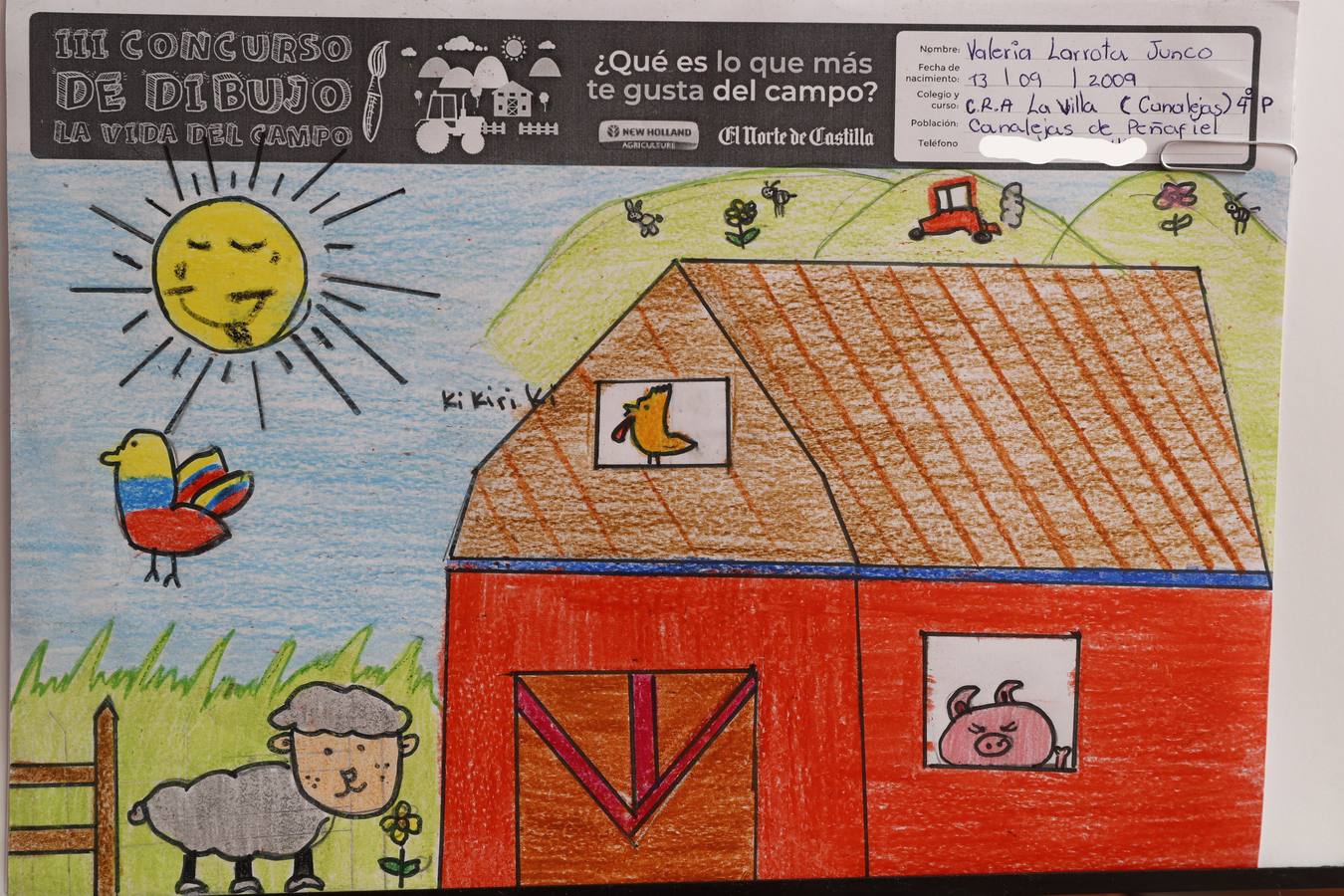 Fotos: Trabajos de 4º de Primaria en la modalidad de dibujo del III Concurso de Dibujo y Cómic &#039;La vida del campo&#039;