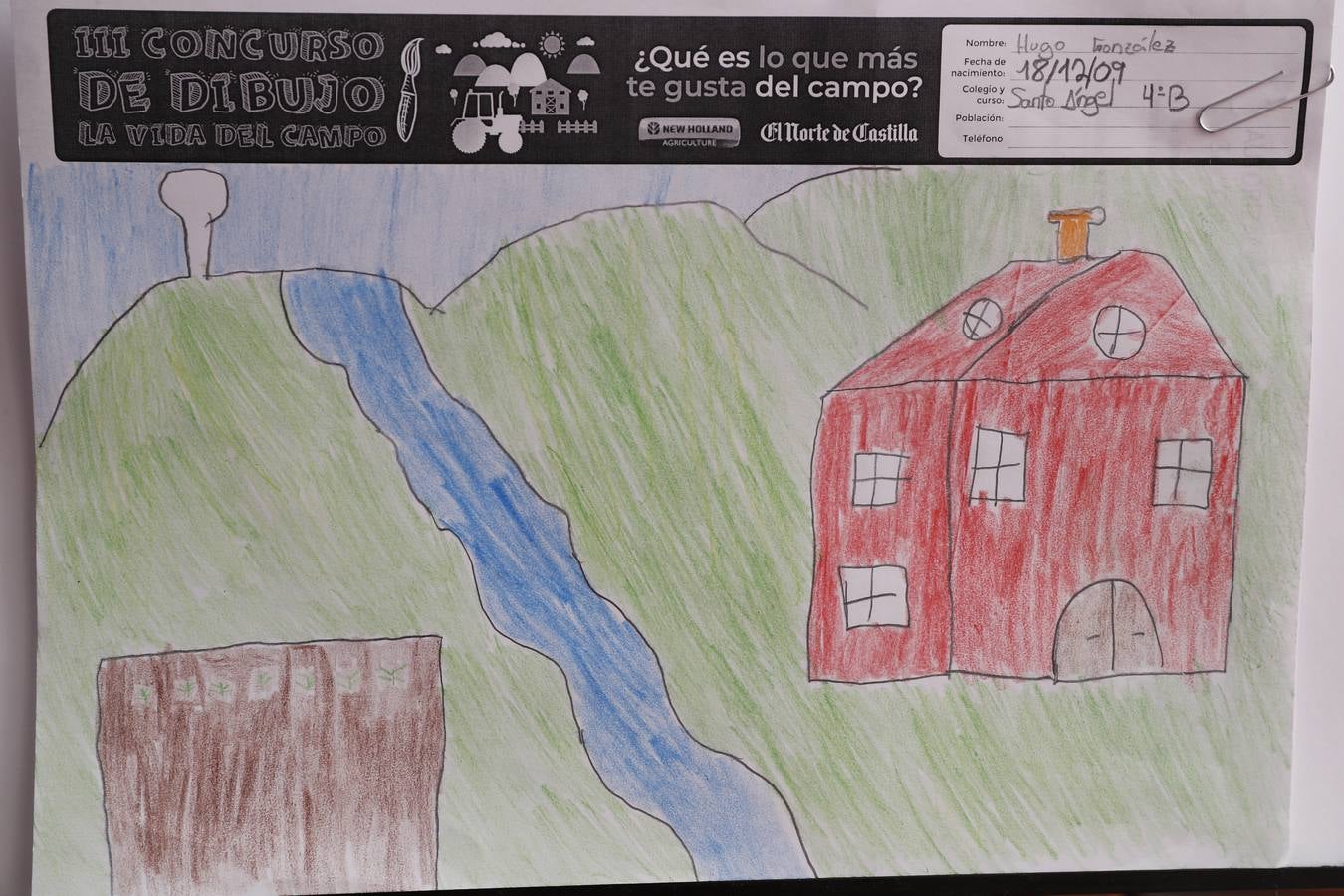 Fotos: Trabajos de 4º de Primaria en la modalidad de dibujo del III Concurso de Dibujo y Cómic &#039;La vida del campo&#039;