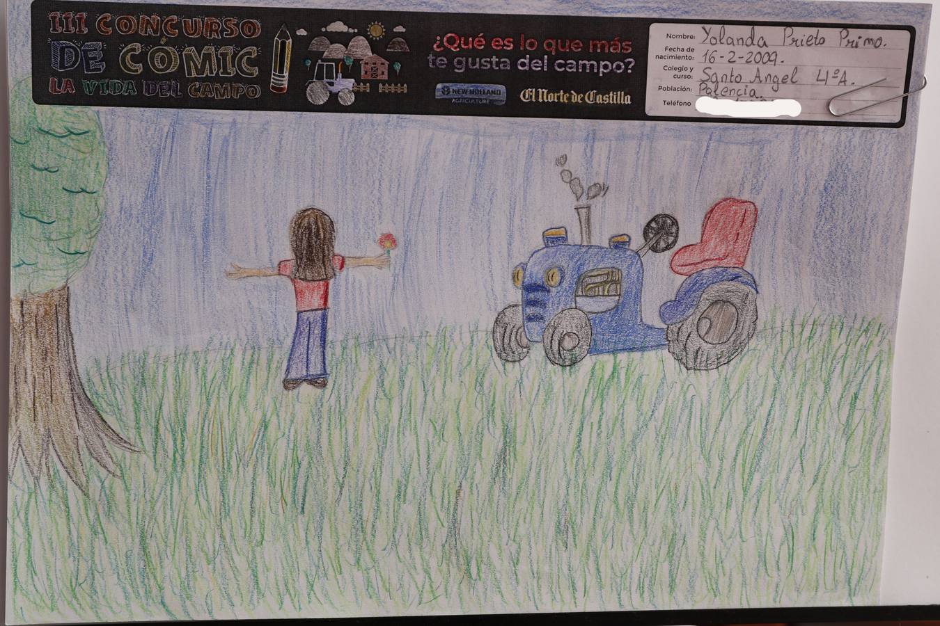 Fotos: Trabajos de 4º de Primaria en la modalidad de dibujo del III Concurso de Dibujo y Cómic &#039;La vida del campo&#039;