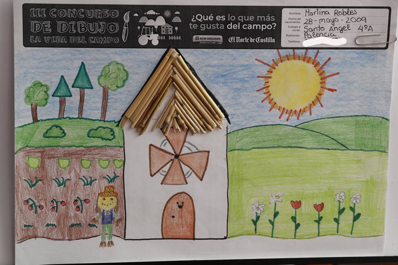 Fotos: Trabajos de 4º de Primaria en la modalidad de dibujo del III Concurso de Dibujo y Cómic &#039;La vida del campo&#039;