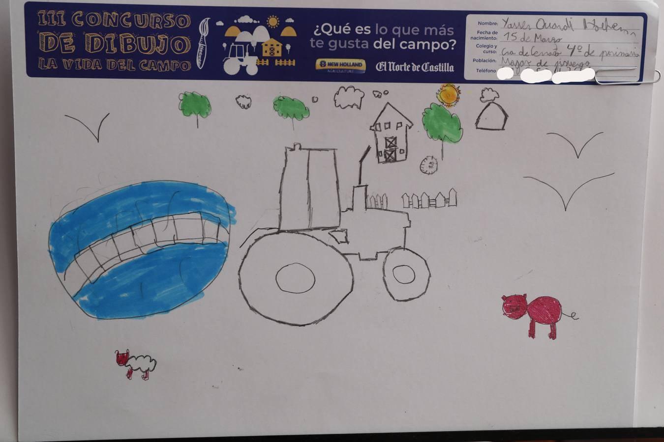 Fotos: Trabajos de 4º de Primaria en la modalidad de dibujo del III Concurso de Dibujo y Cómic &#039;La vida del campo&#039;