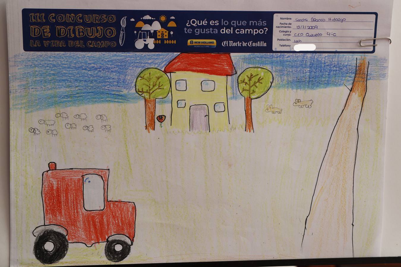 Fotos: Trabajos de 4º de Primaria en la modalidad de dibujo del III Concurso de Dibujo y Cómic &#039;La vida del campo&#039;