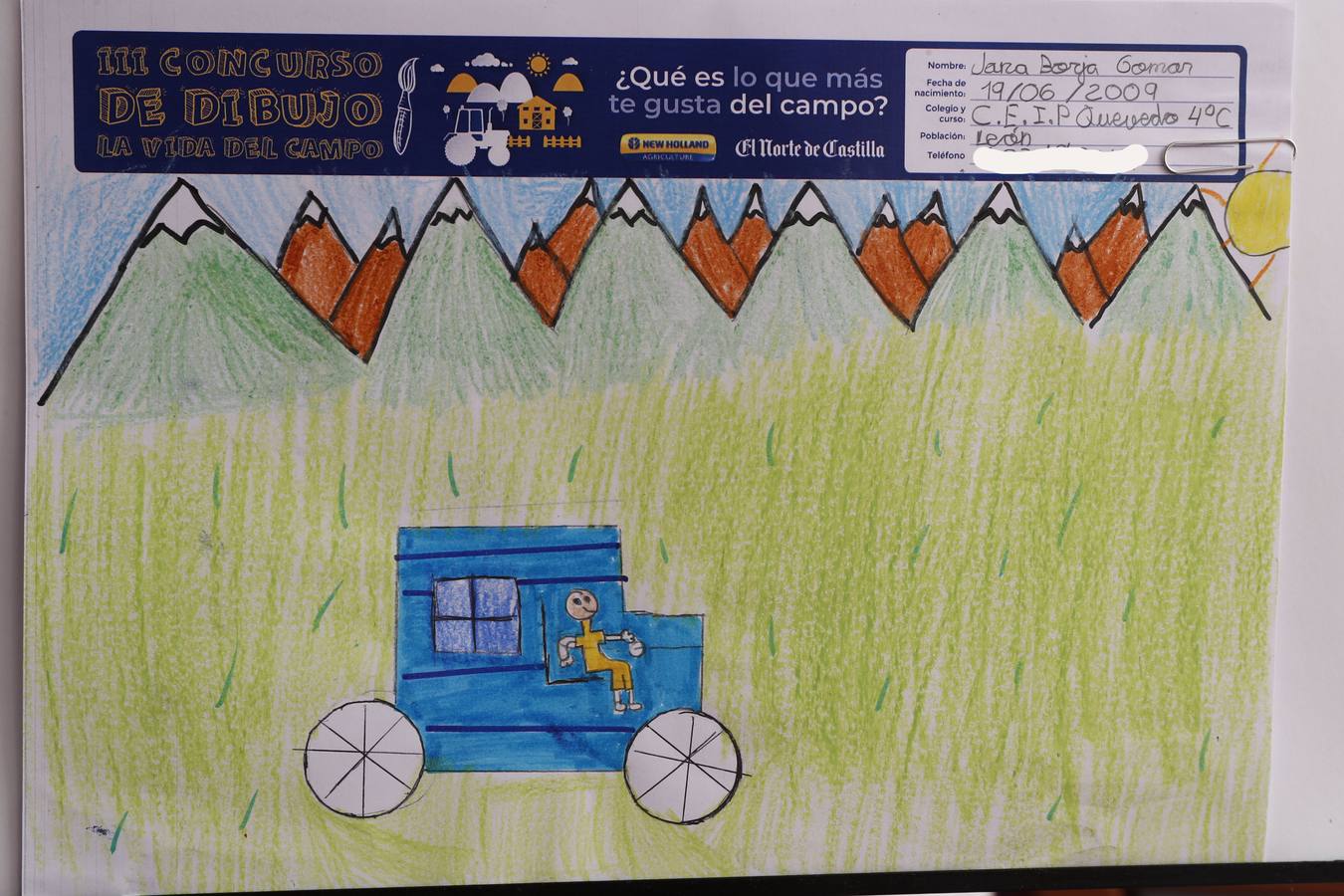 Fotos: Trabajos de 4º de Primaria en la modalidad de dibujo del III Concurso de Dibujo y Cómic &#039;La vida del campo&#039;