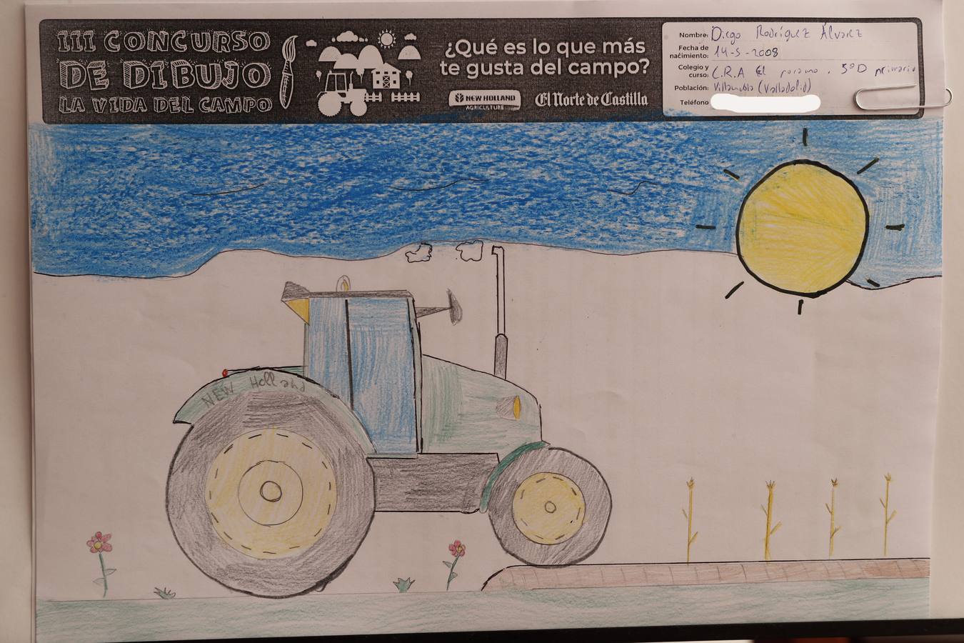 Fotos: Trabajos de 5º de Primaria en la modalidad de dibujo del III Concurso de Dibujo y Cómic &#039;La vida del campo&#039;