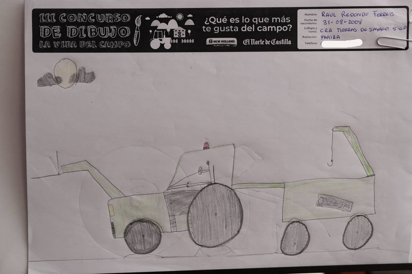 Fotos: Trabajos de 5º de Primaria en la modalidad de dibujo del III Concurso de Dibujo y Cómic &#039;La vida del campo&#039;