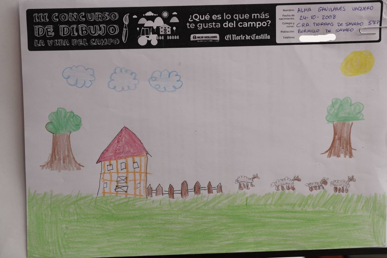 Fotos: Trabajos de 5º de Primaria en la modalidad de dibujo del III Concurso de Dibujo y Cómic &#039;La vida del campo&#039;