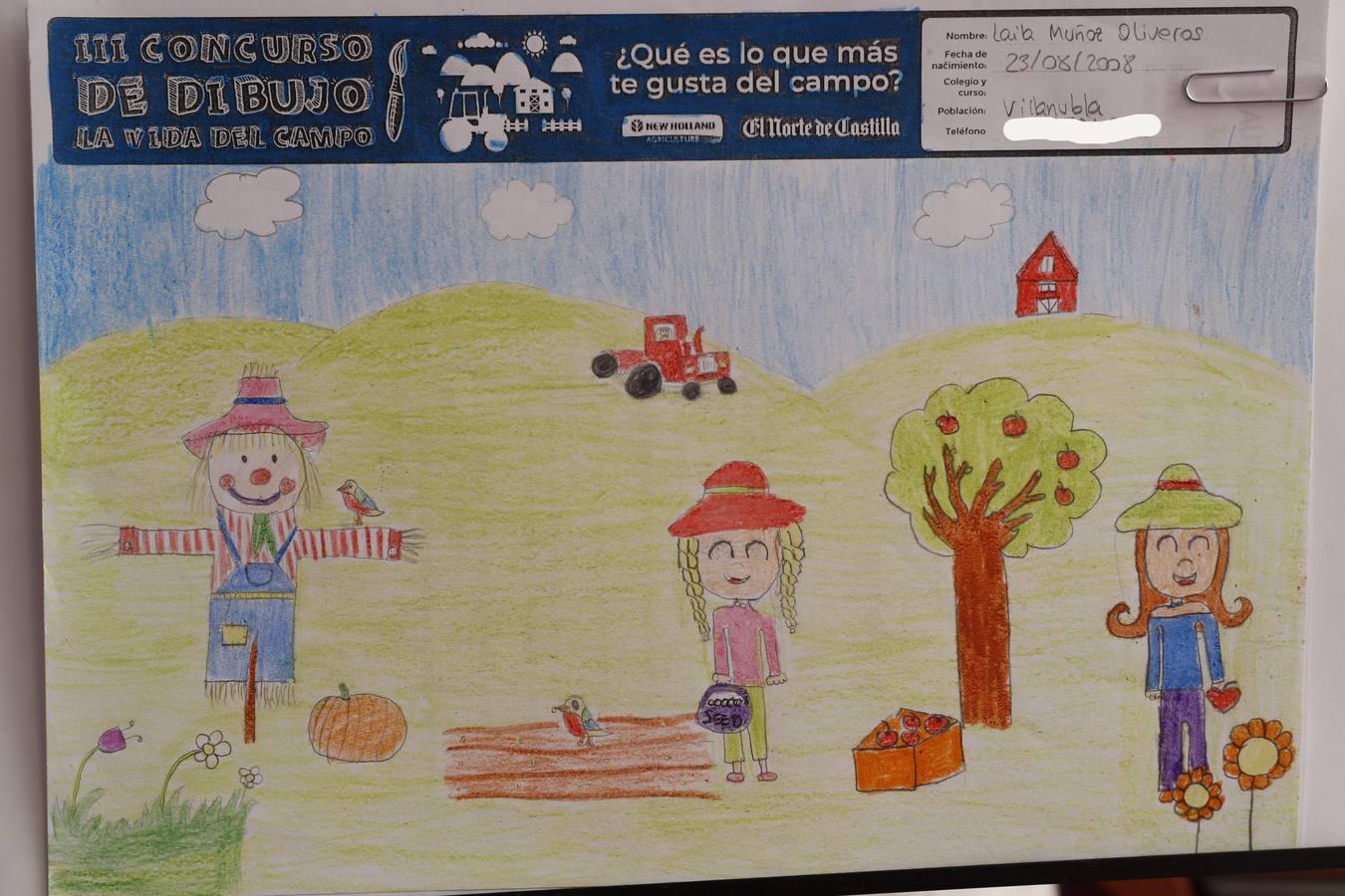 Fotos: Trabajos de 5º de Primaria en la modalidad de dibujo del III Concurso de Dibujo y Cómic &#039;La vida del campo&#039;