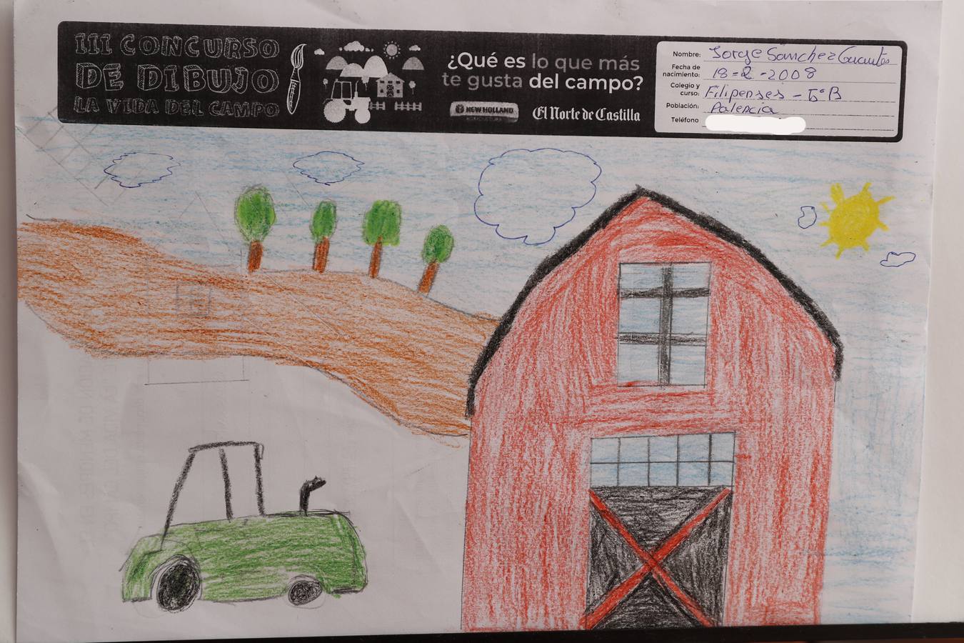 Fotos: Trabajos de 5º de Primaria en la modalidad de dibujo del III Concurso de Dibujo y Cómic &#039;La vida del campo&#039;