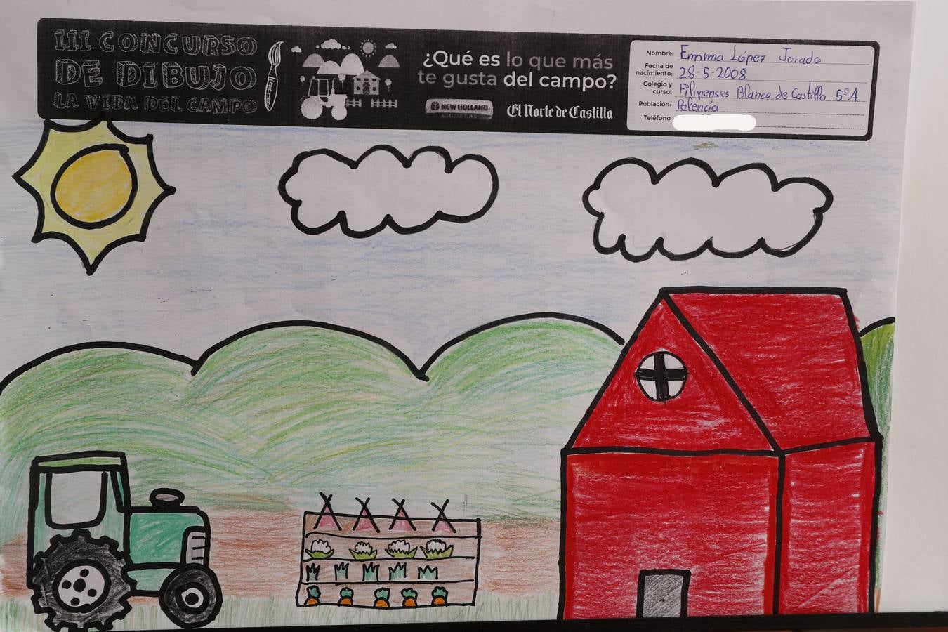 Fotos: Trabajos de 5º de Primaria en la modalidad de dibujo del III Concurso de Dibujo y Cómic &#039;La vida del campo&#039;