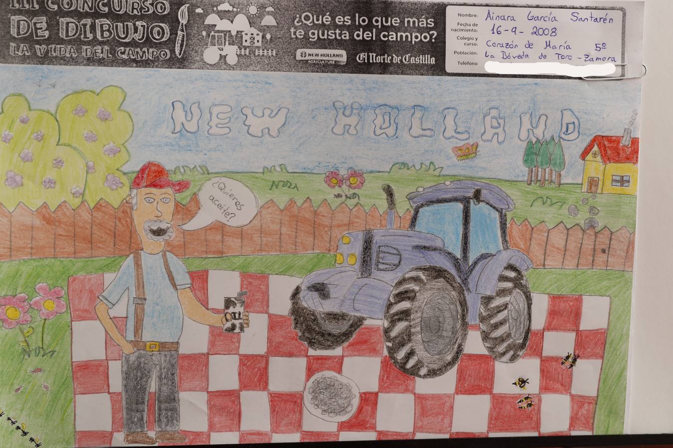 Fotos: Trabajos de 5º de Primaria en la modalidad de dibujo del III Concurso de Dibujo y Cómic &#039;La vida del campo&#039;