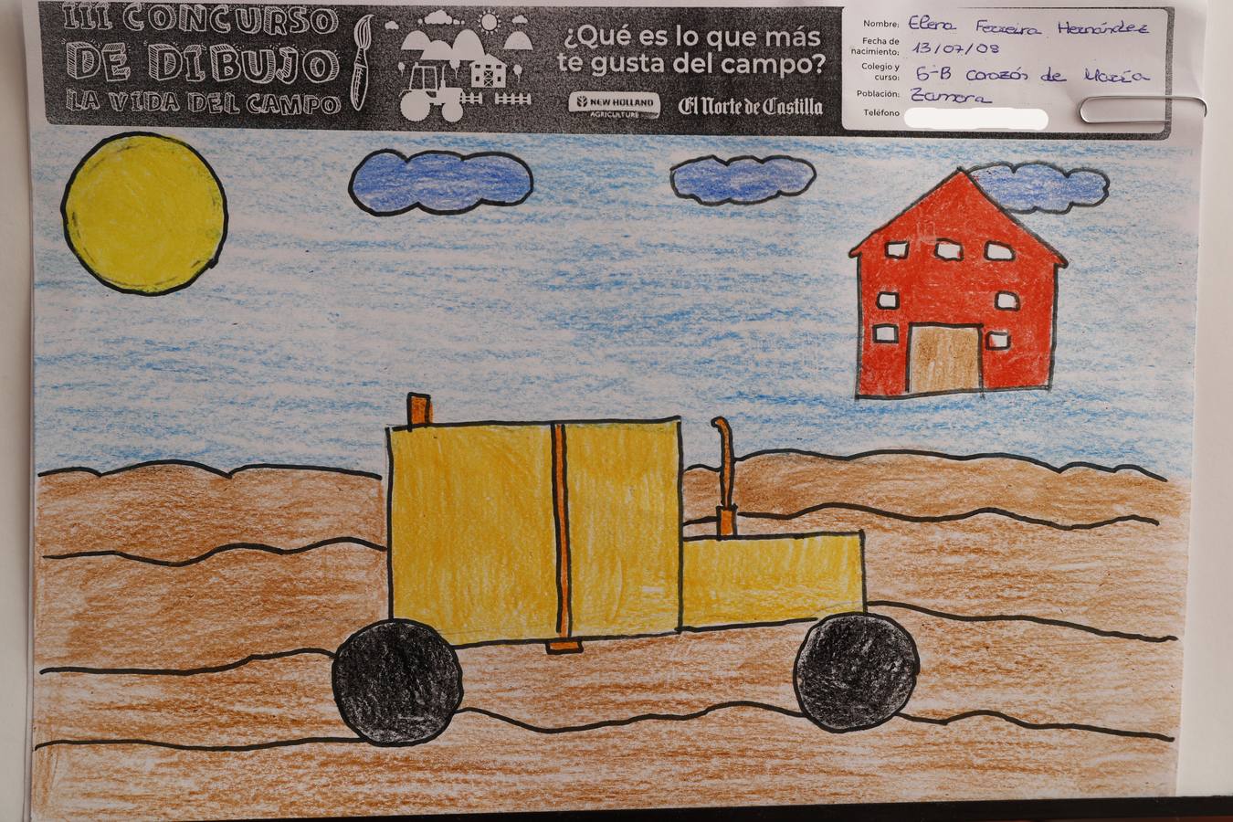 Fotos: Trabajos de 5º de Primaria en la modalidad de dibujo del III Concurso de Dibujo y Cómic &#039;La vida del campo&#039;