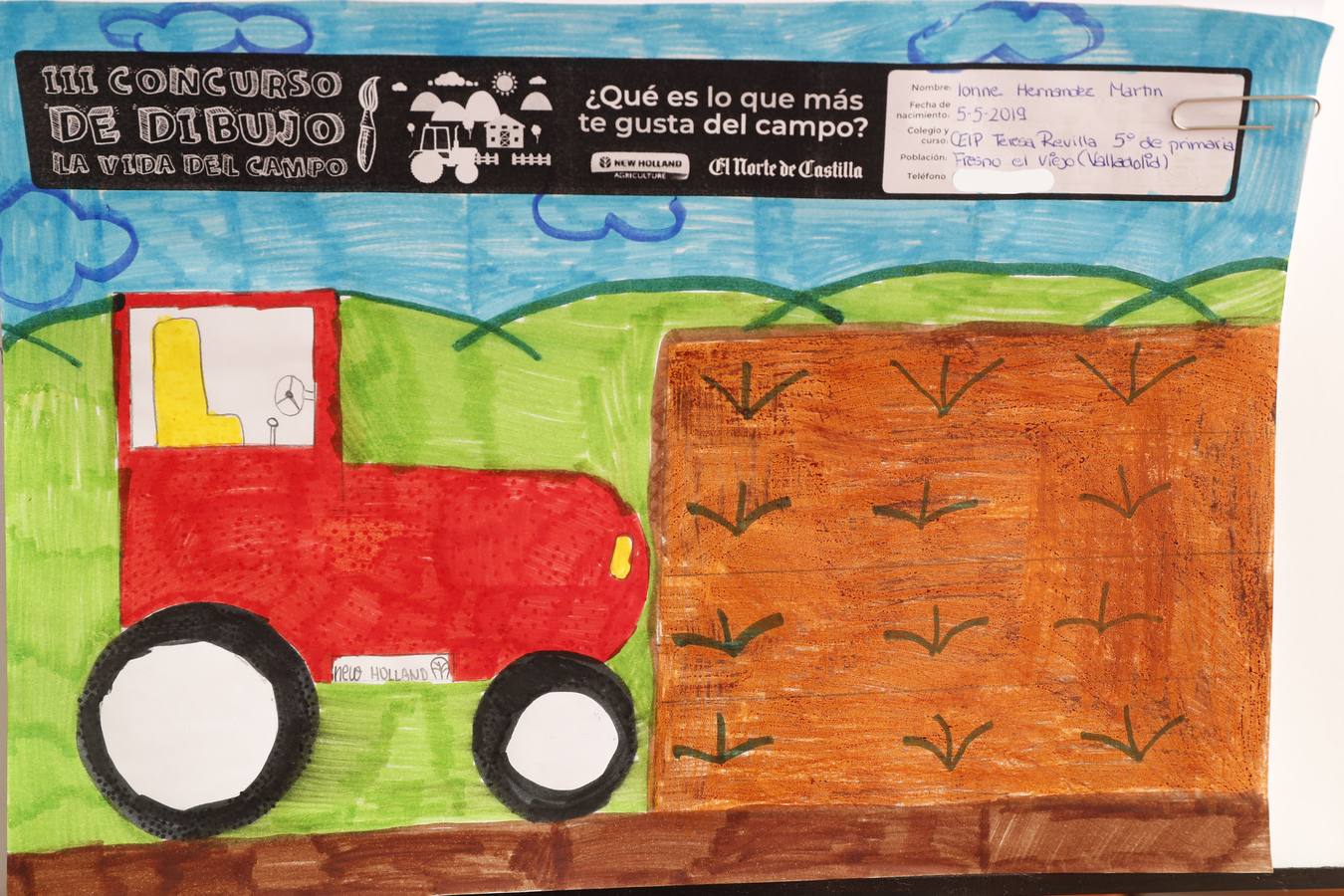 Fotos: Trabajos de 5º de Primaria en la modalidad de dibujo del III Concurso de Dibujo y Cómic &#039;La vida del campo&#039;