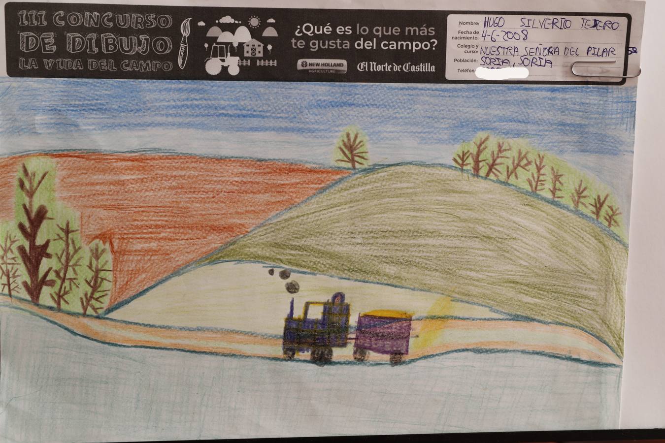 Fotos: Trabajos de 5º de Primaria en la modalidad de dibujo del III Concurso de Dibujo y Cómic &#039;La vida del campo&#039;